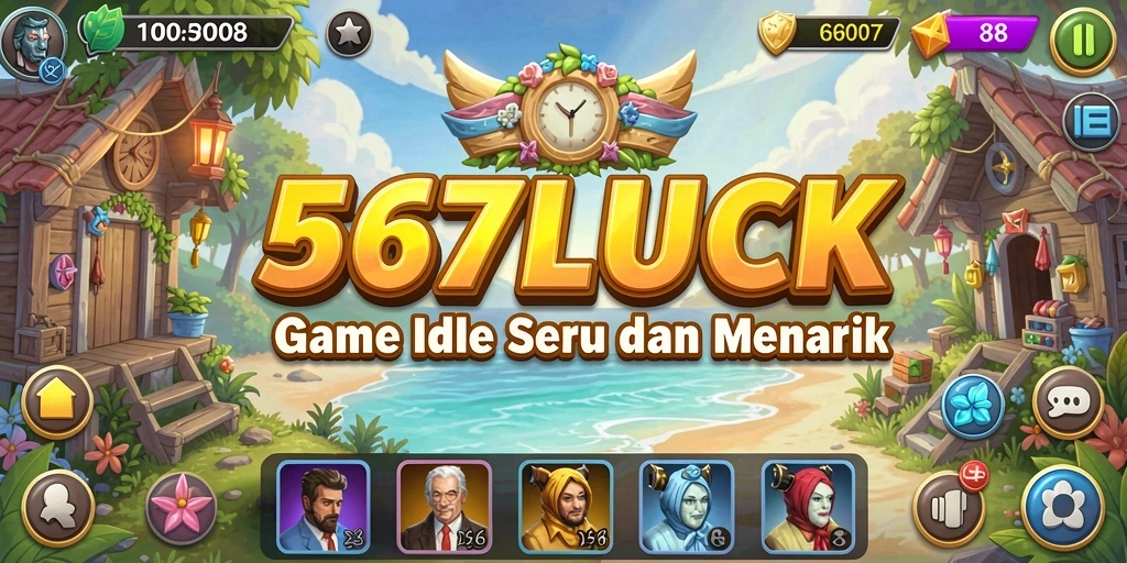 Screenshot gameplay 567LUCK yang menunjukkan keseruan bermain Idle.