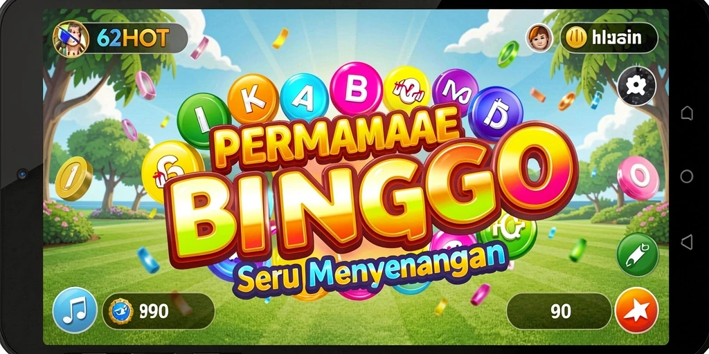 Tampilan menarik saat bermain Bingo di 62HOT.
