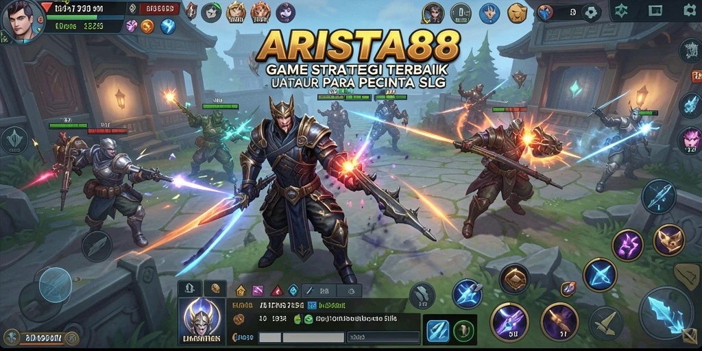 Tampilan gameplay seru dari ARISTA88 dengan elemen strategi yang mendalam.