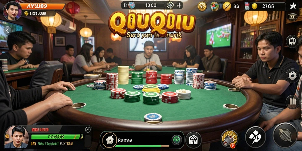 Tampilan seru gameplay AYU89 dalam QiuQiu.