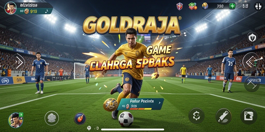 Tampilan gameplay seru dalam GOLDRAJA dengan keterampilan olahraga yang menakjubkan.