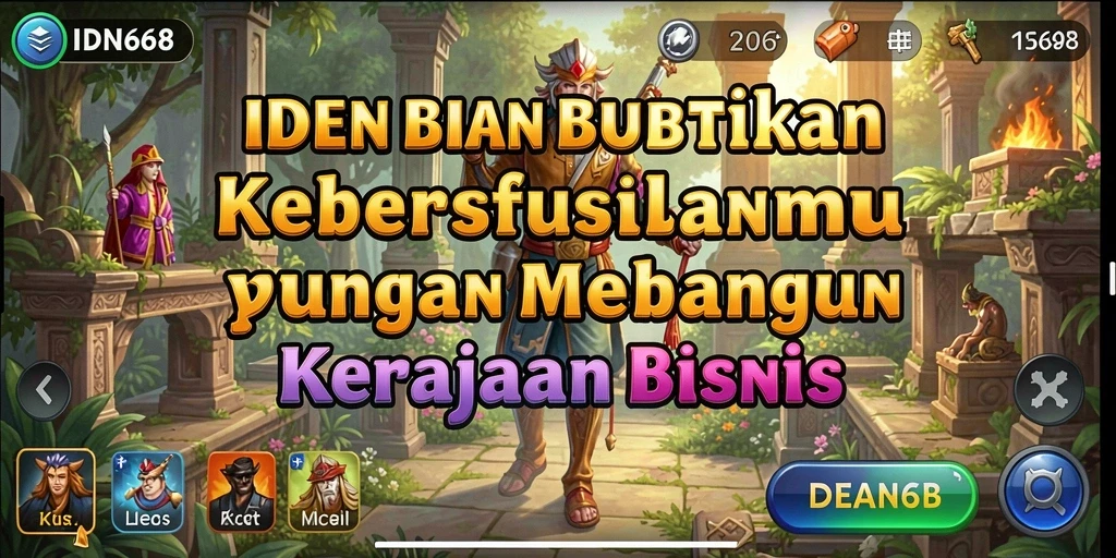 Tampilan gameplay Tycoon yang menarik dan dinamis di IDN668.