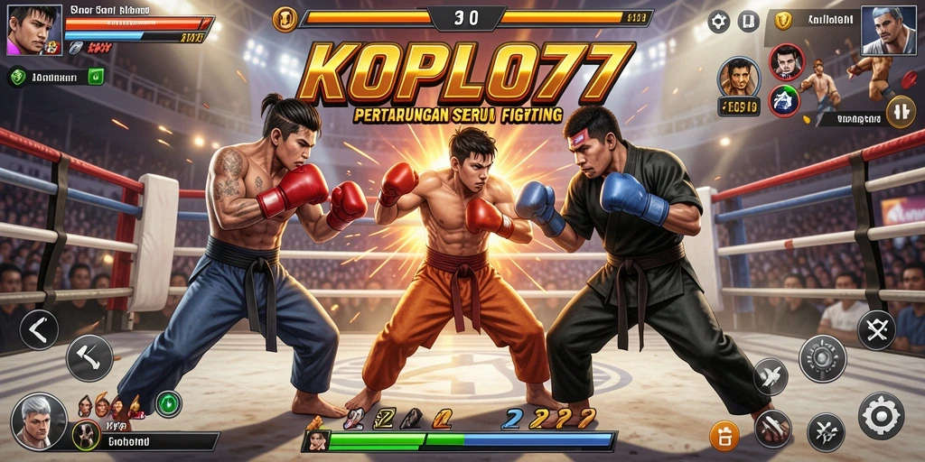 Gameplay KOPLO77 yang intens dalam pertarungan Fighting.