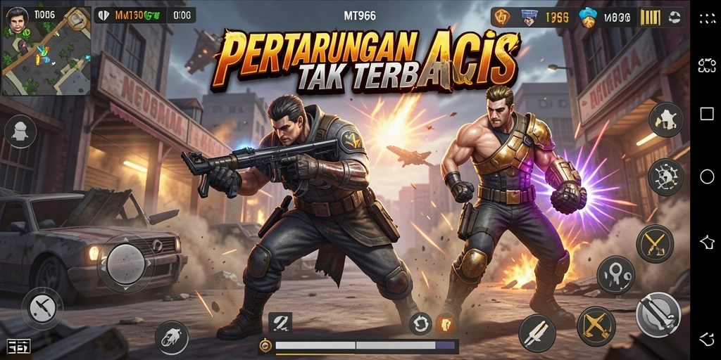 Screenshot menampilkan aksi mendebarkan di MT966 dengan grafis yang menawan.