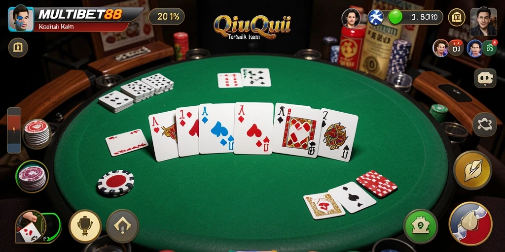 Tampilan utama gameplay QiuQiu di MULTIBET88.