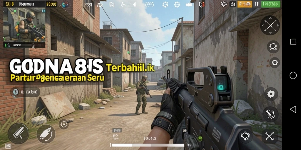 Screenshot utama NONA88 menampilkan gameplay FPS yang mendebarkan.