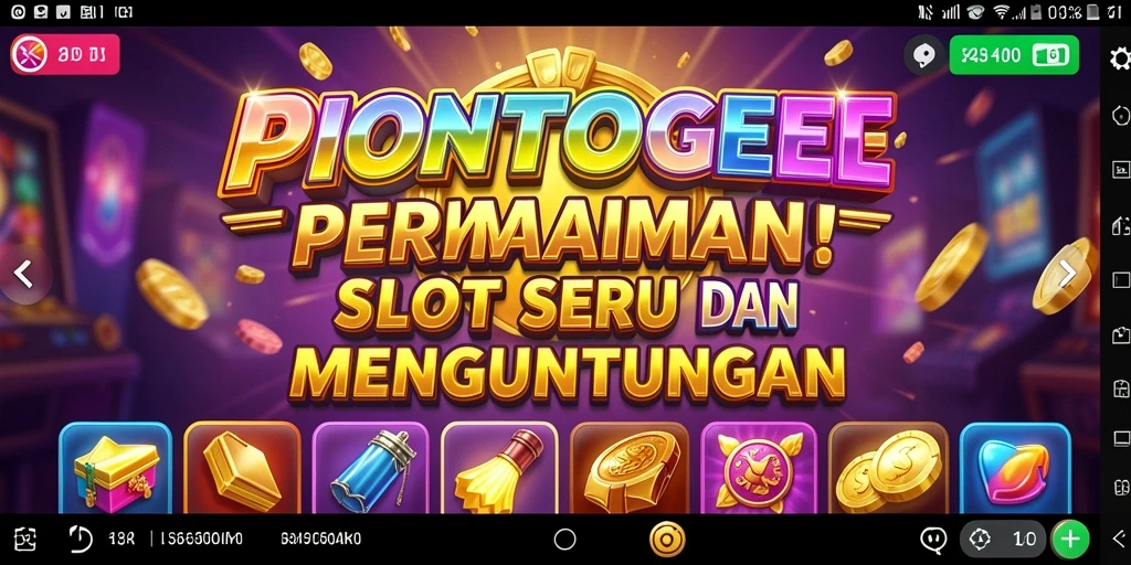 Screenshot menunjukkan gameplay menarik dari PIONTOGEL Slot.