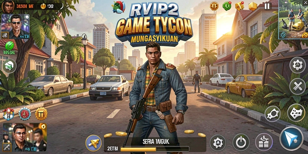 Tampilan gameplay RVIP2 yang menarik dengan desain grafis yang menawan.