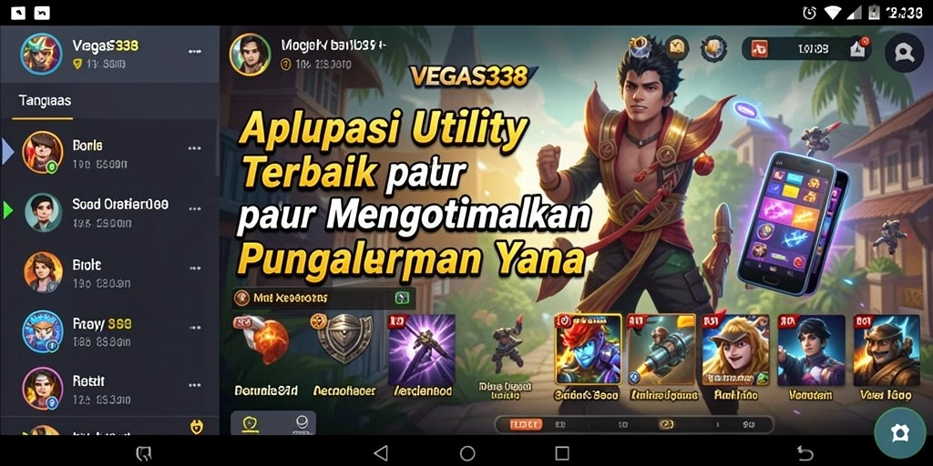 Tampilan antarmuka aplikasi VEGAS338 yang ramah pengguna.
